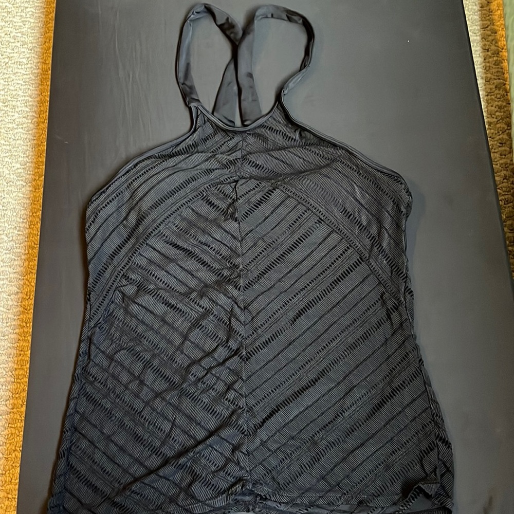 Black Crochet Tankini Top!